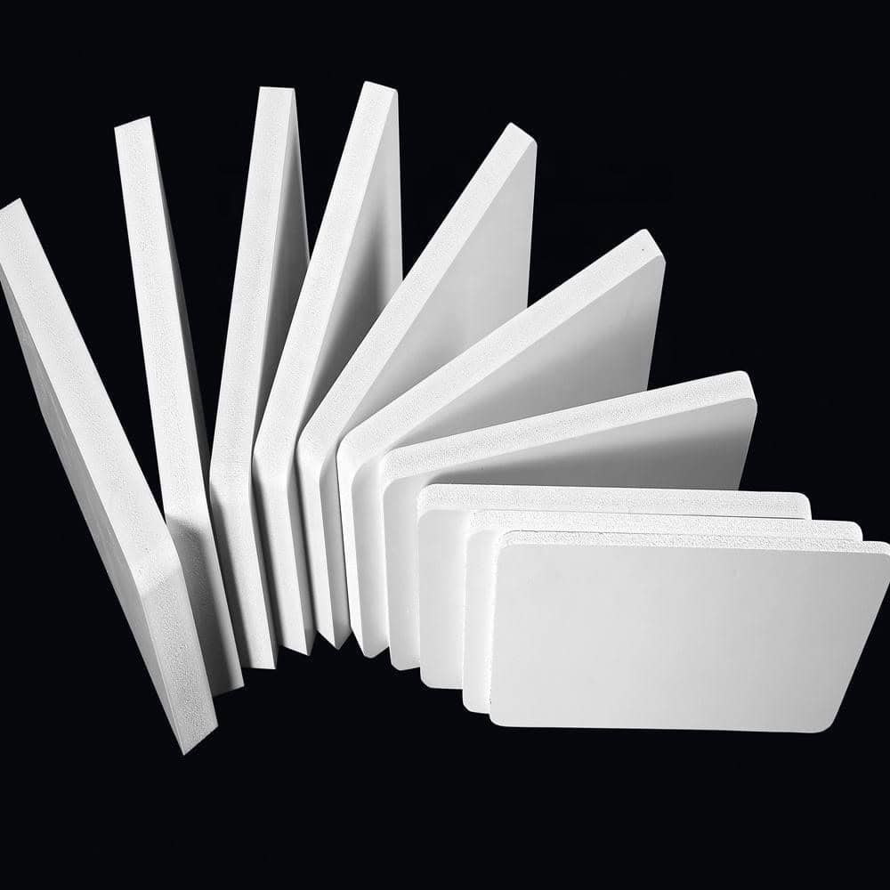 PVC foam board — various thicknesses fanned out